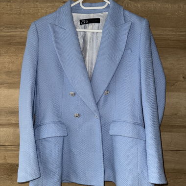 Blazer Zara blu chiaro