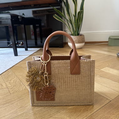 SANDRO Canvas Tote Bag with Shoulder Strap