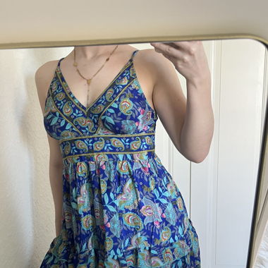 Robe bleu été