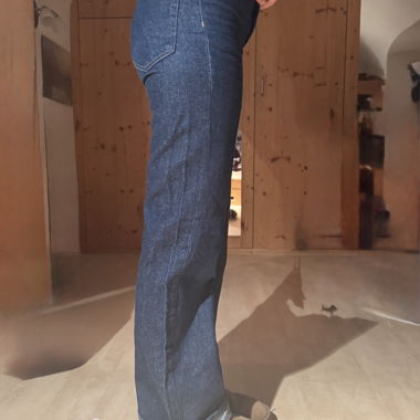 NAVY Jeans denim gamba dritta blu