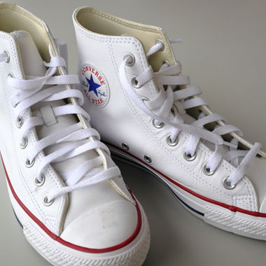 All Star in white leather.