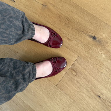 Ballerines vernies rouges d’Anna Field