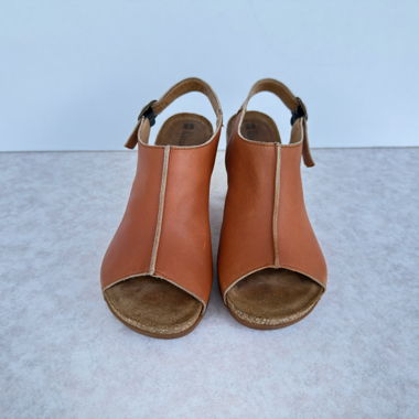Damen-Sandalen El Naturalista Camel T37 Leder