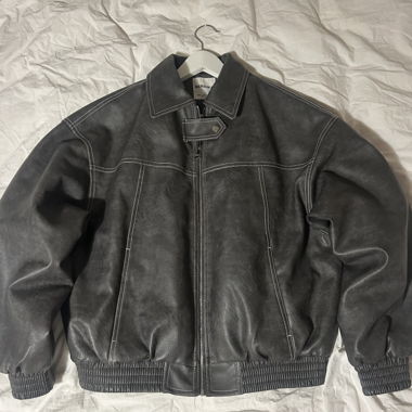 veste puffer similicuir