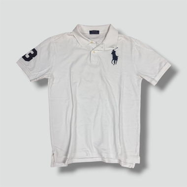 Ralph Lauren Big Pony vintage white polo