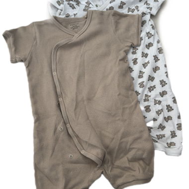 Set 2 body neonato manica corta