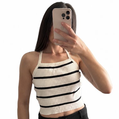 H&M Divided Striped Top - Size S