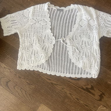Veste en tricot blanche de C&A