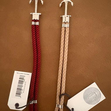Lotto di 2 bracciali Paul Hewitt beige & rosso NUOVI