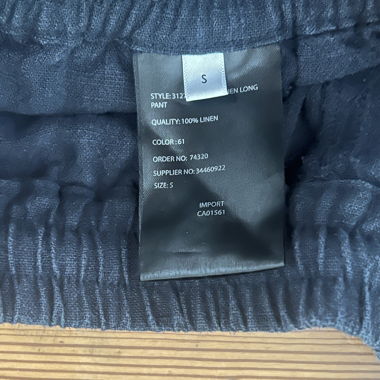 Pantalon en lin bleu Co Couture, taille S