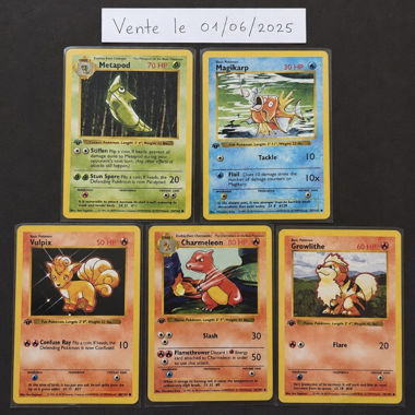 Set of 5 Pokémon Cards