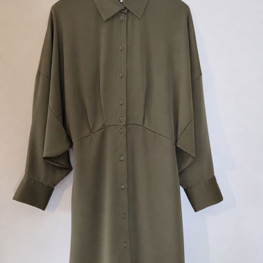 Olivgrünes Hemdkleid H&M