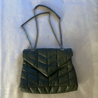 Sac bandoulière matelassé vert olive