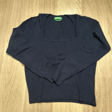 Pull cashemire bleu marine Benetton