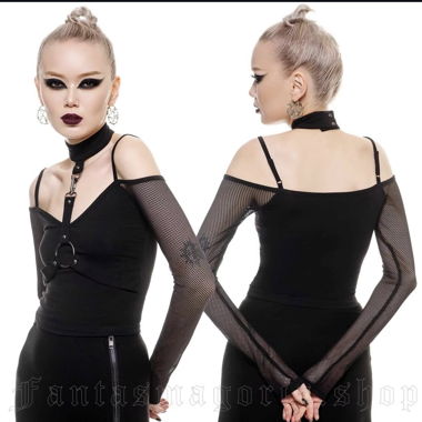 Killstar top mesh goth nero