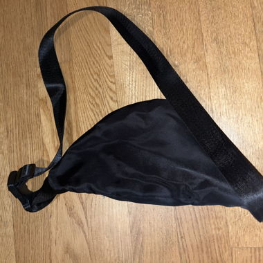 Black waist bag