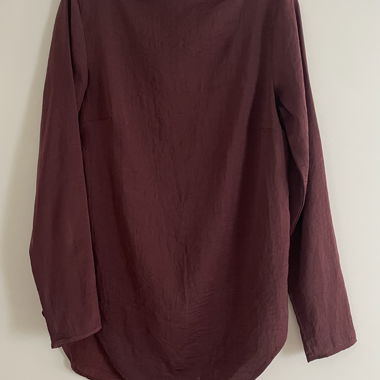 Bordeaux Bluse mit langem Arm
