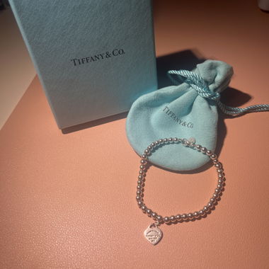 Tiffany & Co. ball bracelet silver/pink