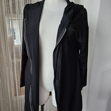 Leichte Jersey Hoodiejacke mit Glitzerstern