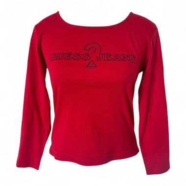 Guess Y2K Langarmshirt Rot (M)