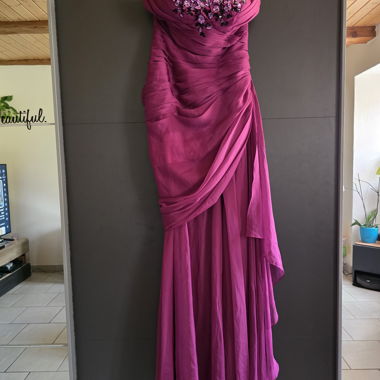 Fuchsia evening dress