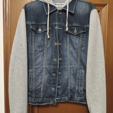 Veste en jean Frankie Malone avec capuche XL