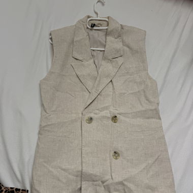 Gilet blazer beige