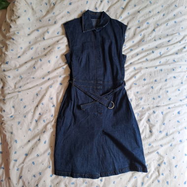 Thrifted denim dress