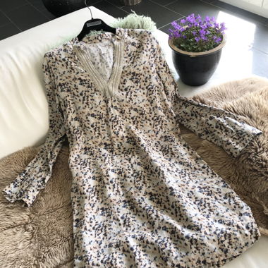Kleid Tunika Kleid mit Print 120% LINO Italien