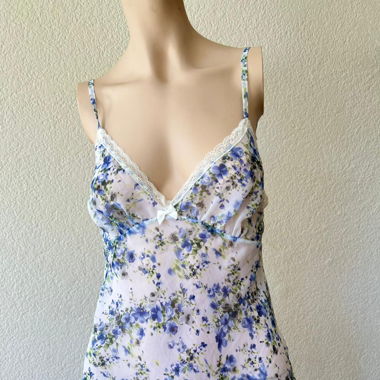 Marie Meili Sheer Floarl Lace Cami