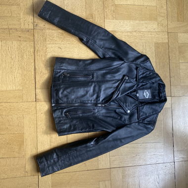 Lee Cooper Kunstlederjacke Schwarz Gr. S