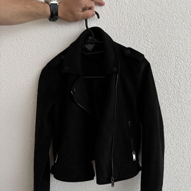 Kunstlederjacke - Wildlederoptik