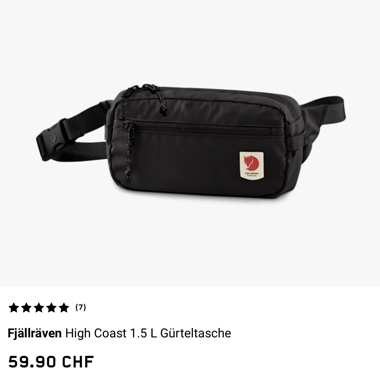 Fjällräven High Coast Gürteltasche / Bauchtasche