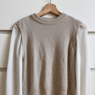 Pull avec manches chemise 