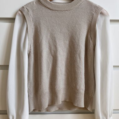 Pull avec manches de chemise