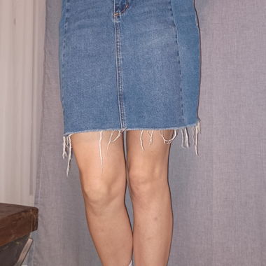 Jeans mini skirt size 36