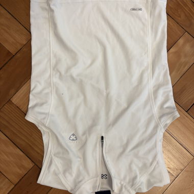 Haut de sport blanc à zip