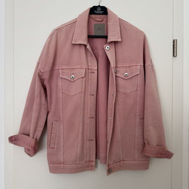 Giacca di jeans rosa