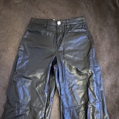 pantalon cuire straight 