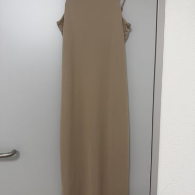 Beige Strap Dress