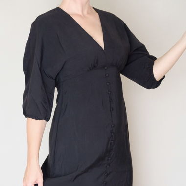 Kleid mit Puffärmeln von Mango | Gr. XS
