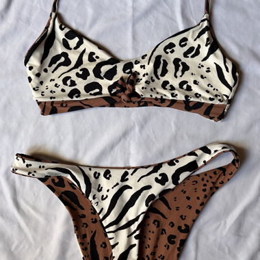 Hurley Bikini Set mit Leopardenmuster