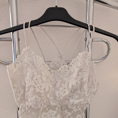 Weisses spitzen top