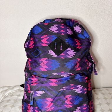 Sac à dos tendance, style ethnique, couleurs vives