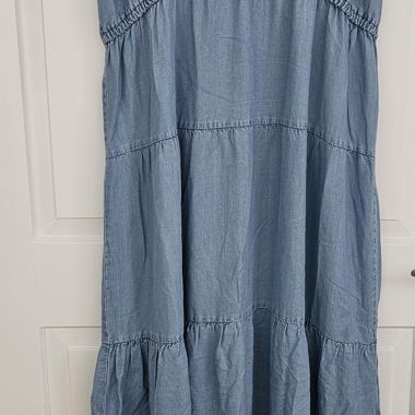 Jeans Trägerkleid Midi