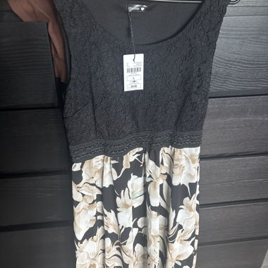 Black and floral dress 