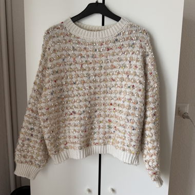 Maglione in maglia grossa multicolore