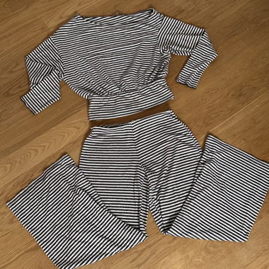 Gestreifter Bershka-Set