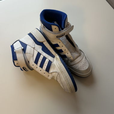 Adidas High-Top Sneaker weiss/blau Gr. 45⅓