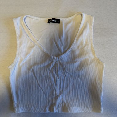 Top corto Tally Weijl bianco